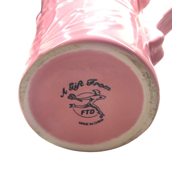 FTD just because ….🌺💐🌻🌸🌹Vintage Rose Floral Pitcher Flower Vase EUC 80’s❣️ - Picture 3 of 5